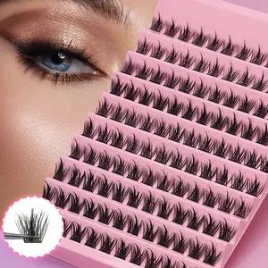 C Curl False Eyelashes 120 Clusters 10-16mm, Natural Dense Lashes, Enhance Eye Makeup, Suitable for Daily Use and Special Occasions