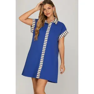 She + Sky Royal Blue Midi Dress
