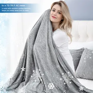 ORHOPUI Cooling Blanket for Hot Sleepers Lightweight Summer Cold Thin Blankets for Sleeping, Hot Flashes Night Sweats, Soft Blanket for Bed