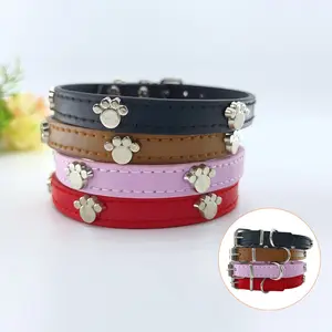 Adjustable PU Pet Collar, Rivet Design, Fashionable Neck Accessory for Cats and Dogs, Multiple Colors Available, Outdoor and Daily Use