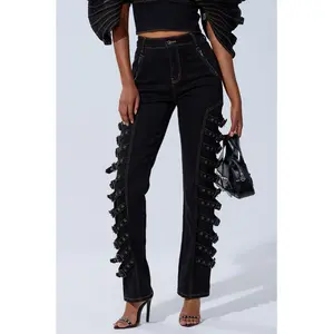 BUCKLE UP SKINNY DENIM PANT