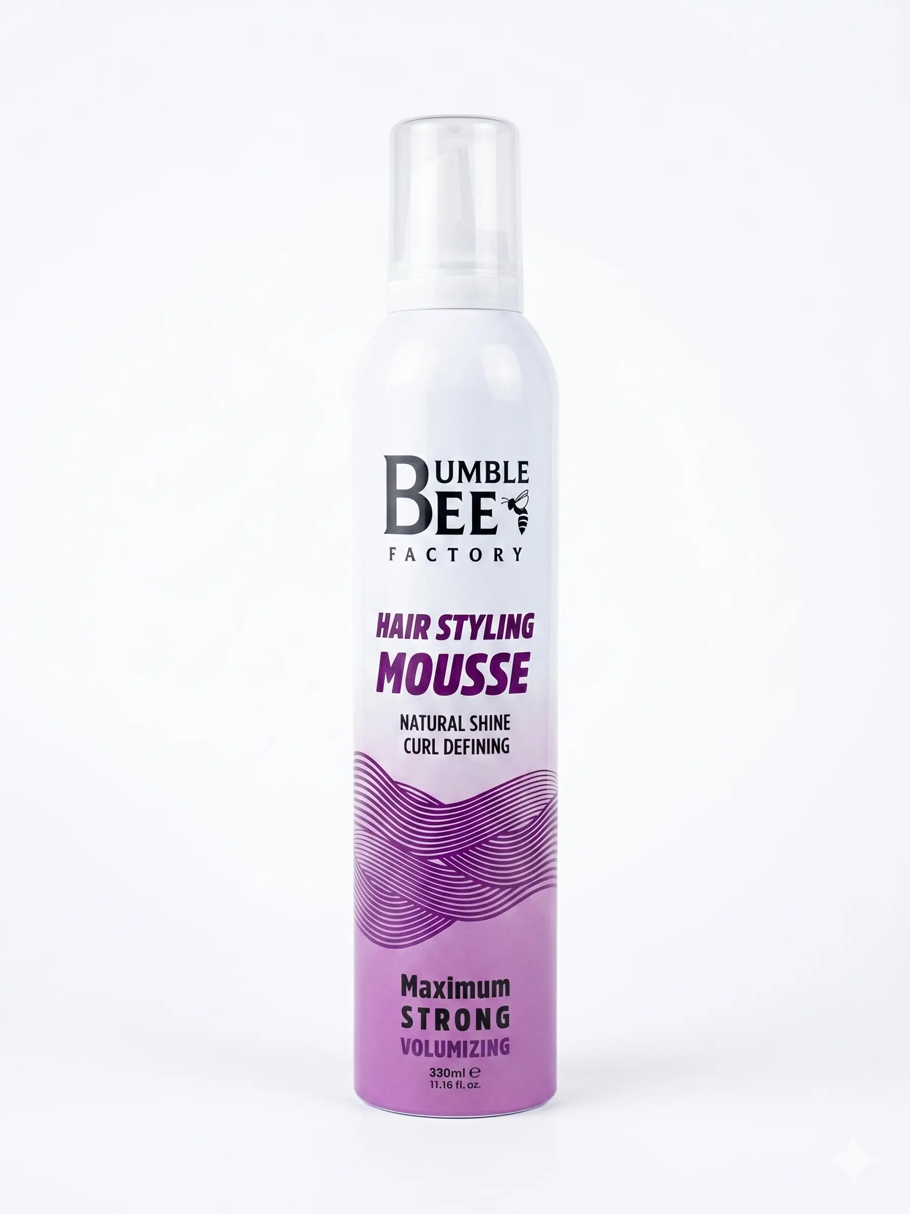 Bumble Bee Factory Professional Hair Styling Mousse - Maximum Strong Hold & Volumizing