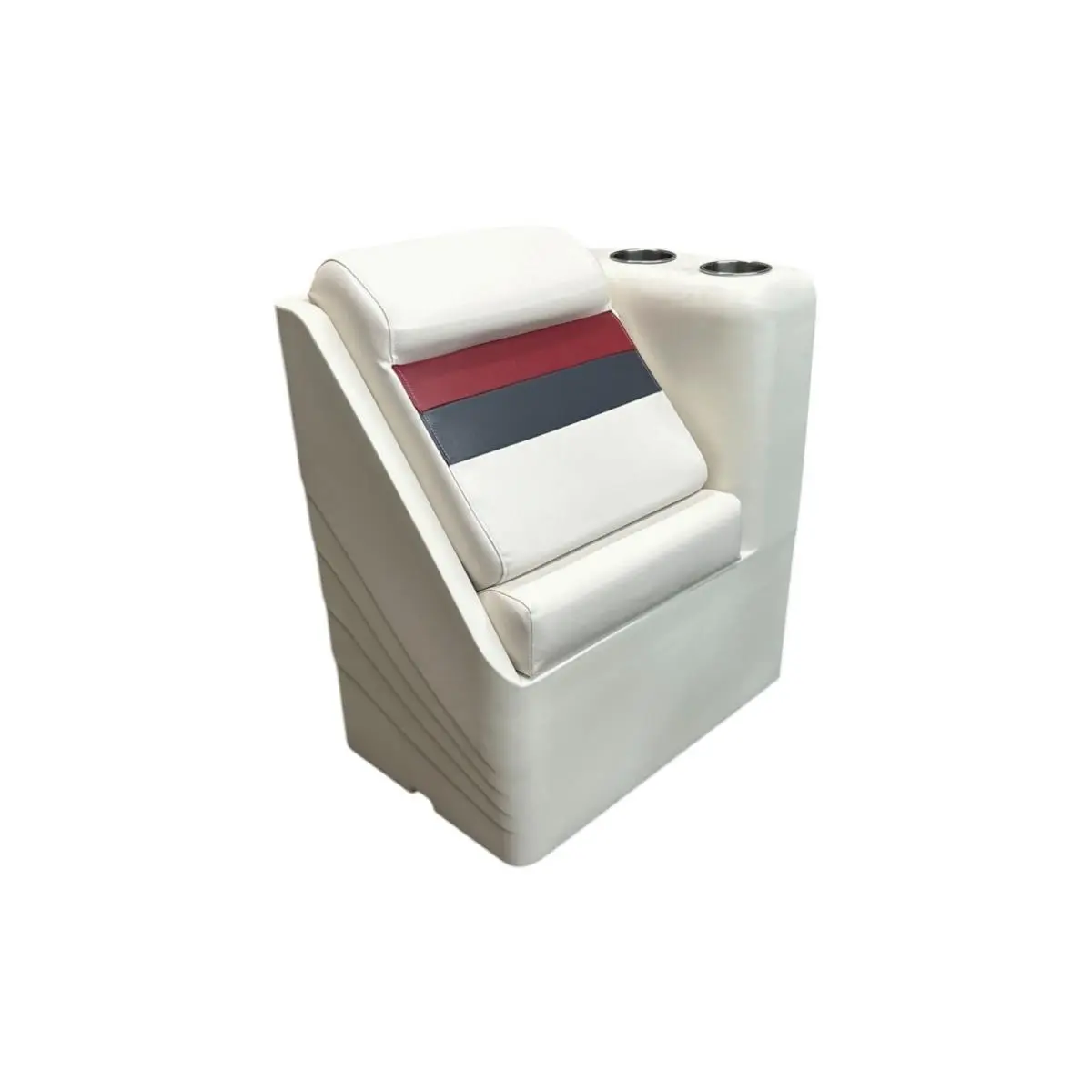 Horizon 3016-AAEC 25.5 in. Premium Series Right Radius Lean, Back White, Red & Charcoal