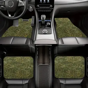 Bohemian Pattern Car Mat Set, 4-Piece, Fits All Vehicles, Front & Rear Mats, Stylish Interior Decoration, Easy Clean, Perfect Protection