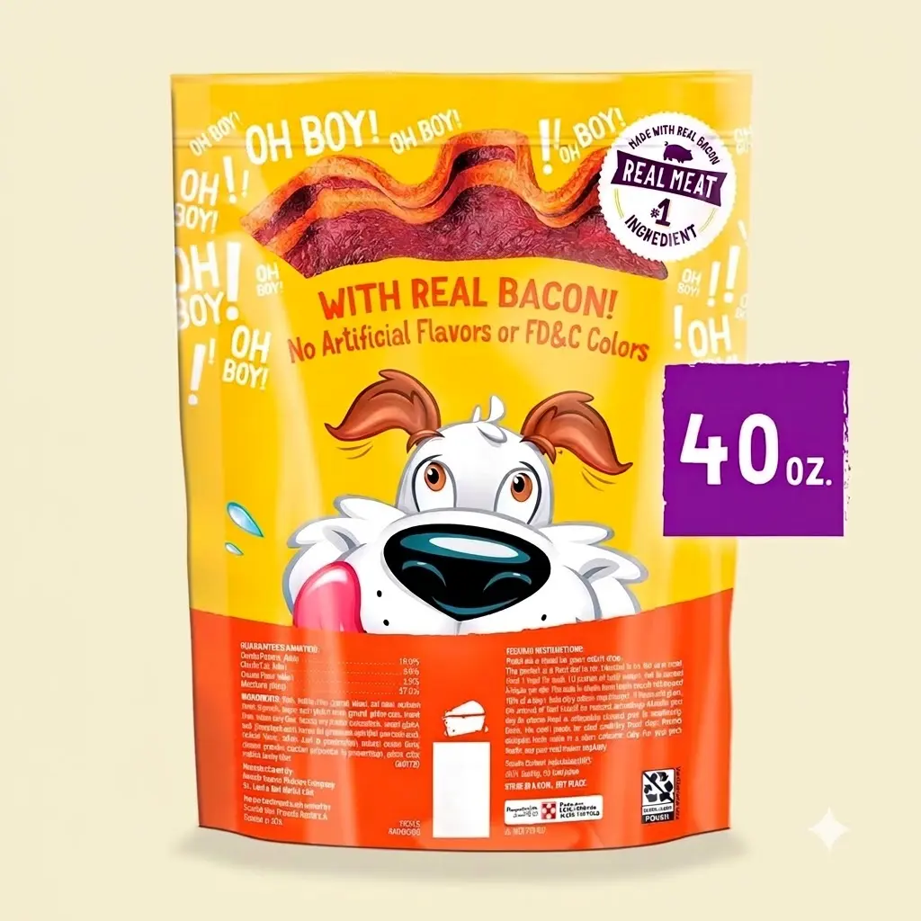 Purina Beggin Strips Dog Treats Real Bacon Cheese Flavors Tender Chews 40 oz Pouch Soft Chewy Snacks Small Large Dogs