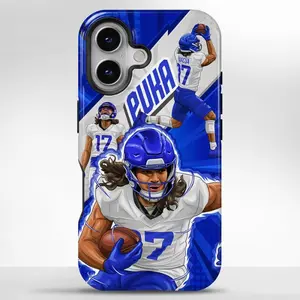 Puka-Inspired Nacua Graffiti MagSafe iPhone Case, Cute Protective Junk Phone Case With Dual Layer Armor, Shockproof Decorative Phone Protector Cover, Durable Design, Multi-Camera Layout For iPhone 12 13 14 15 Pro Max