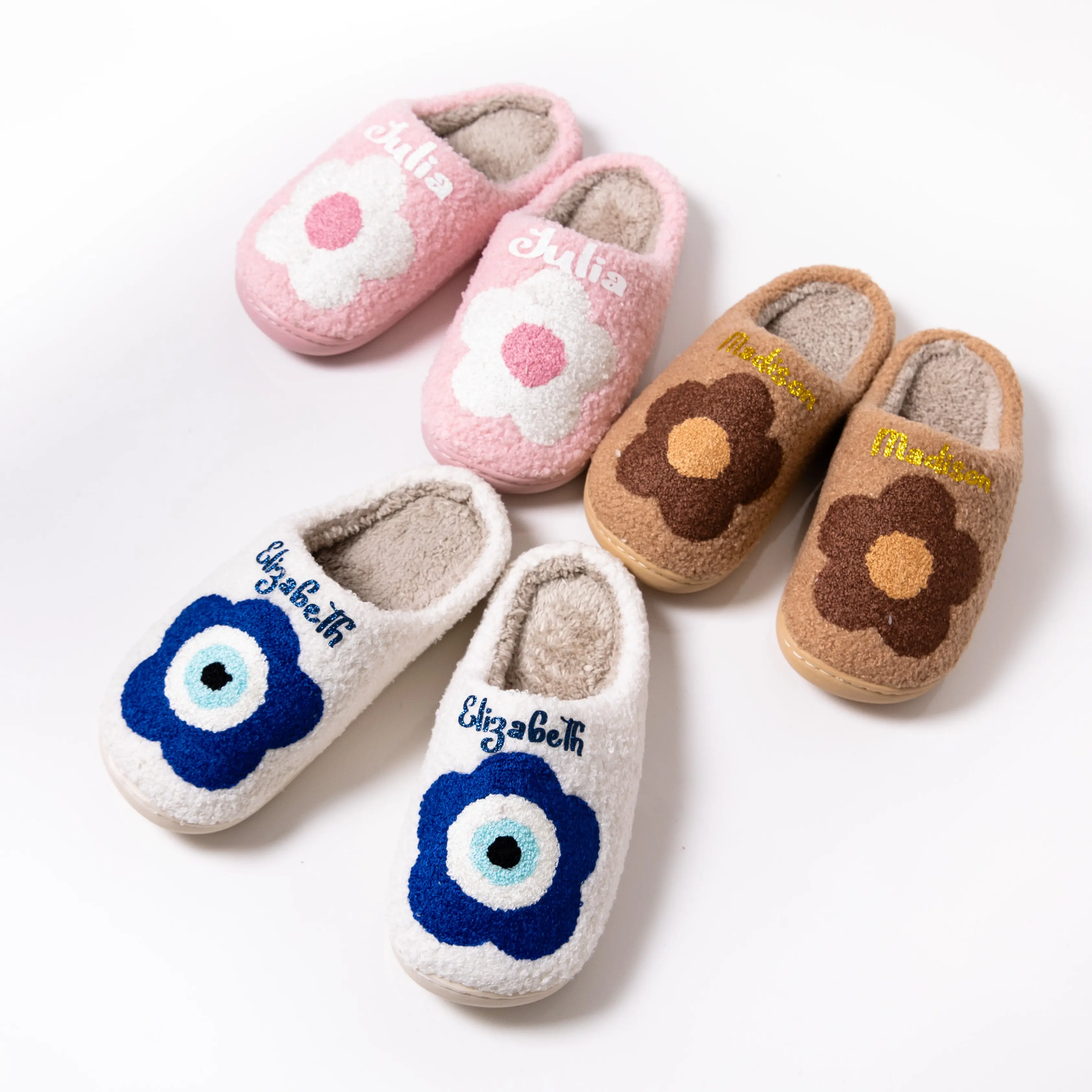 Custom Flowers Slippers Custom Flowers Slippers
