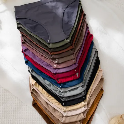 【Black Friday】Women’s 21-Pack Solid-Color Briefs, Soft and Breathable Panties for Comfortable Daily Wear, Minimalist All-Season Underwear