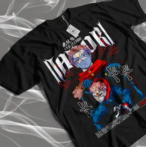 Jujutsu Kaisen Gojo Satoru T-shirt Mahito Horror Anime Manga Black Gift Shirt