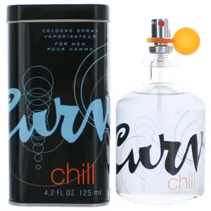 Curve Chill Cologne Spray for Men, Aromatic Spicy Scent with Green Tea, Musk, and Aldehydes, 4.2 oz