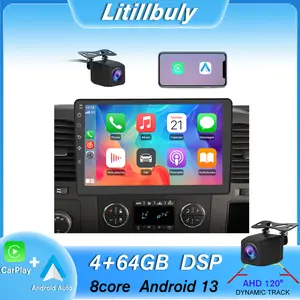 Car Stereo for Chevy Silverado 2007-2013 touch screen has Android Auto Wireless Carplay, Bluetooth WIFI supports GPS Navigation