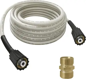 Universal Pressure Washer Hose Replacement for Greenworks Power Washer Hose, 25-Foot Replacement for Greenworks Electric Power Washer High Pressure Hose Attachment 5200402