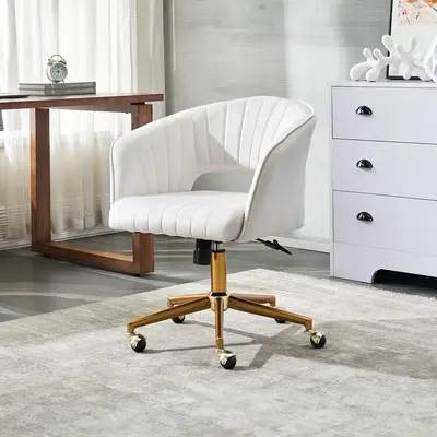 Criss Cross Chair with Wheels Gold Base TikTok Shop