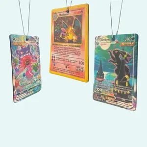 Pokémon Card Car Air Freshener - Charizard Black Ice, Umbreon New Card Smell, Gengar Grape Scents