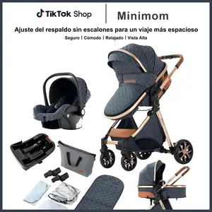 [Weekly Picks] Baby Stroller, Limited Time Deals, 4-in-1 Lightweight Foldable Toddler Stroller, Waterproof Sun & Rain Canopy, Premium Travel Design for Outdoor Use, Adjustable Seat, One-Click Folding, Free Luxury Baby Gift Set doll with