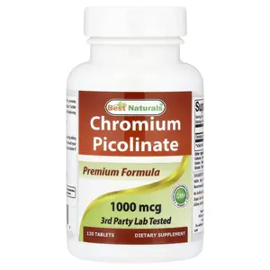 Best Naturals Chromium Picolinate, 1,000 mcg, 120 Tablets