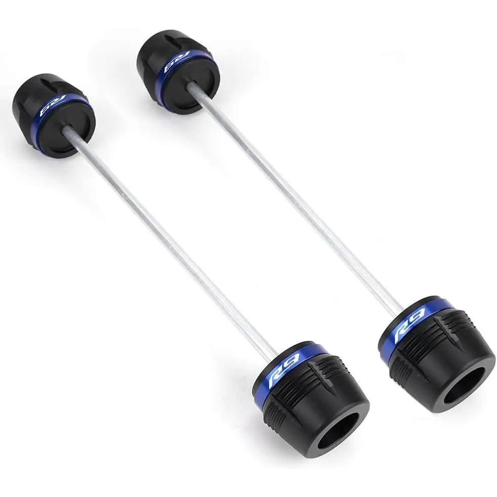 MOWOK Fit For Yamaha R9 YZF-R9 YZFR9 YZF r9 2024 2025 Motorcycle Accessories frame sliders Front Rear Wheel Axle Fork Slider Crash Protector Protection (Blue)
