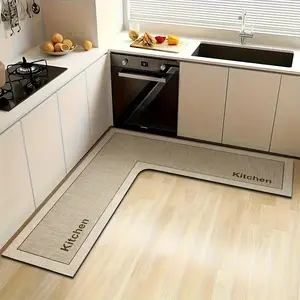 Diatomite Kitchen Mat, L-shaped Non-slip Kitchen Rug, Oil & Water Absorbent Kitchen Floor Mat, Suitable for Home & Kitchen Floor, Kitchen Area Rug, Kitchen Runner Rug, Washable Kitchen Rugs