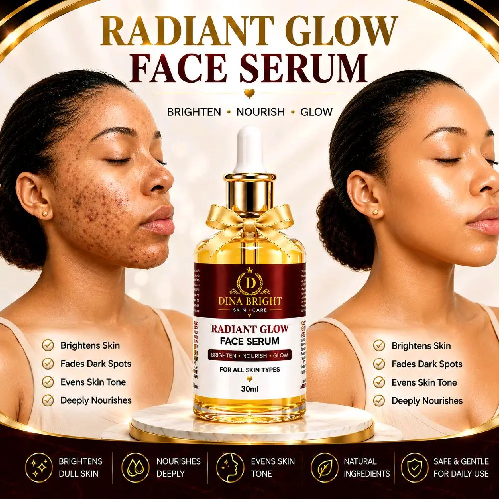 RADIANT GLOW FACE  BRIGHTENING SERUM.