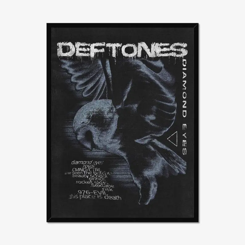Deftones "Diamond Eyes" Poster - Y2K Grungy Shoegaze Wall Decor for Collectors