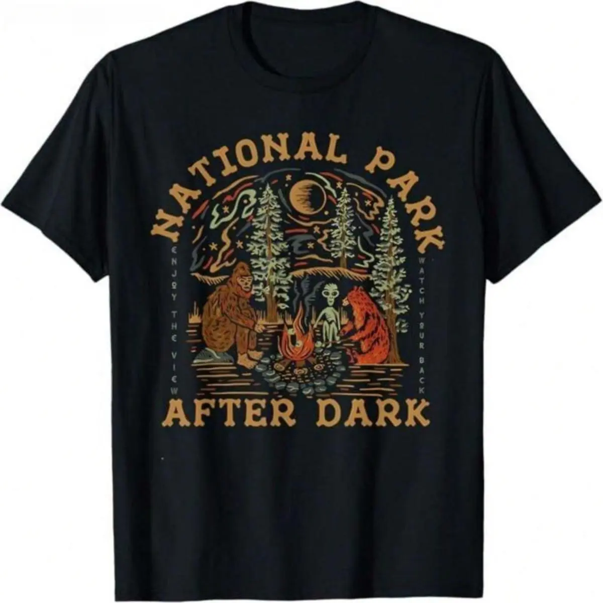 Funny National Park After Dark Men Women's T-Shirt Gooner Eat Sleep Goon Repeat loose fit summer casual shirt