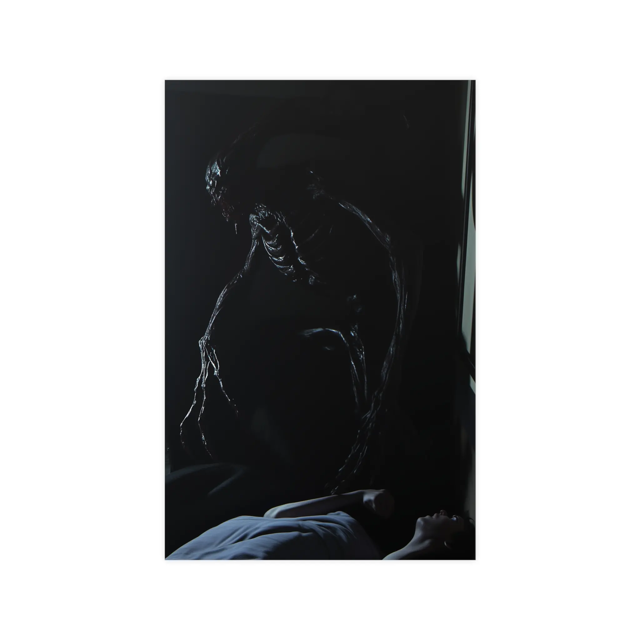 Poster - The Creeper in the Dark: A Silent Approach Poster, Matte Poster, Paralysis Demon Wall Art, Vertical Horizontal Prints, Home Decor, Gothic Artwork, Halloween