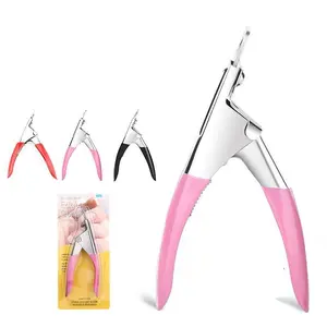 Professional Nail Art Clipper with Special Type U Word False Tips for Home and Salon Manicures