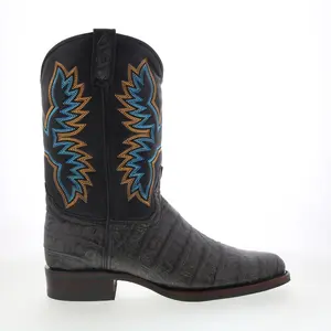 Dingo Trail Boss DI-108 Mens Black Extra Wide Leather Cowboy Western Boots