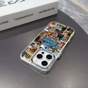 Rudy Pankow Outer Banks Phone Case for iPhone 16 15 14 13 12 11 Pro Max X XR XS Max 8 7 Plus, Metal Silver Color Lens Frame Transparent Soft Back Cover