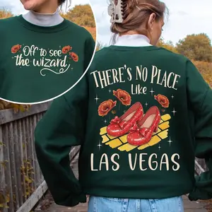 Retro Off To See The Wizard T-Shirt, No Place Like Las Vegas Sweater, Wizard Fan Shirt Gift, Yellow Brick Road To Emerald City Shirt