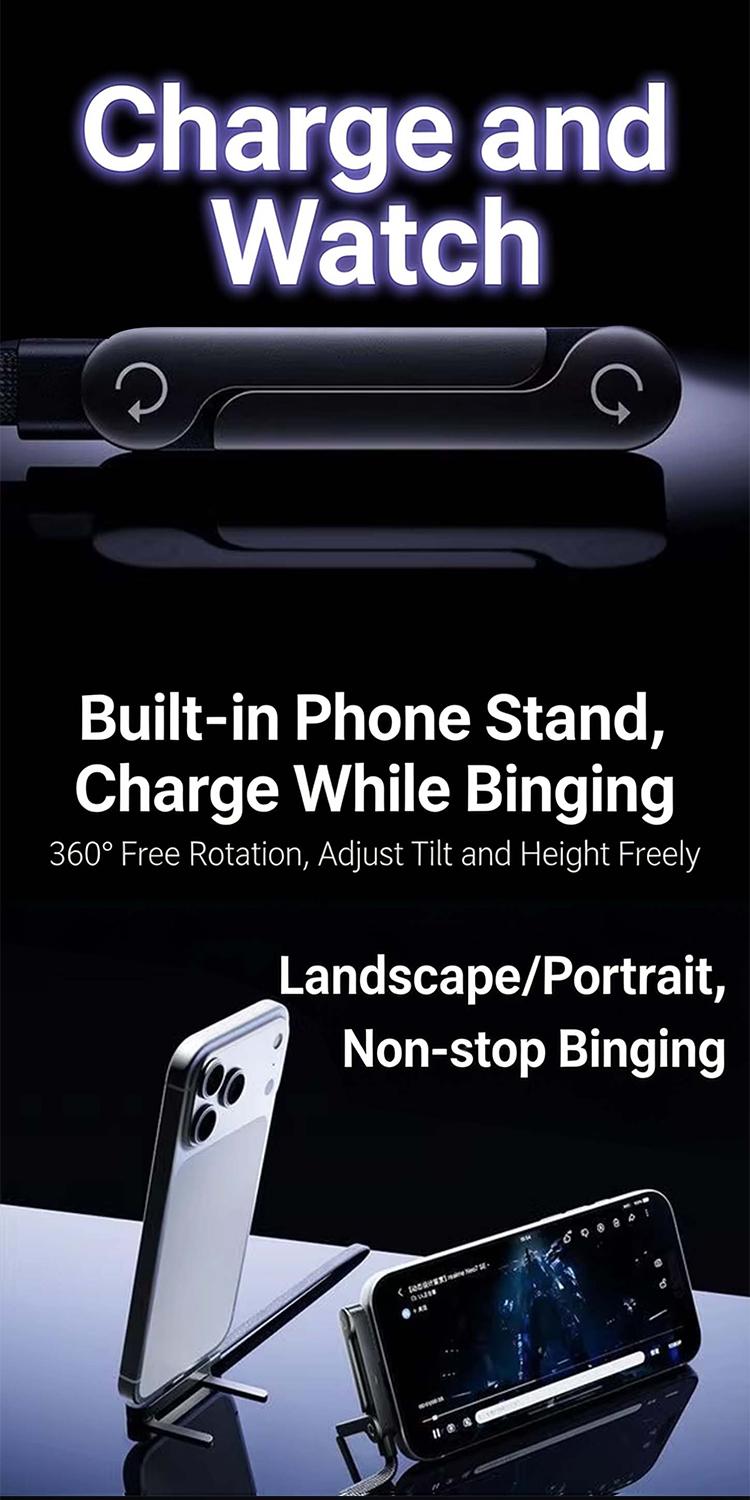 240W Invisible Stand Fast Charging Cable, 240W USB C to USB C Flat Cable 90 Degree Angled, Sideways Phone Type C Charger Cord 240W Invisible Stand Fast Charging Cable, 240W USB C to USB C Flat Cable 90 Degree Angled, Sideways Phone Type C Charger Cord