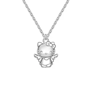 Sanrio Most Unique Hello Kitty Necklace Yet Rare Eros Design with Angel Wings Charm - Delightful & Rare Jewelry