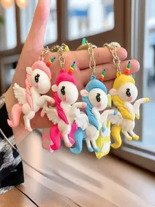 Cute Unicorn Design Keychain, Unicorn Charm Keychain for Bag & Key, Fashion Accessories for Women & Girls, Perfect Gift for Animal Lovers & Kids