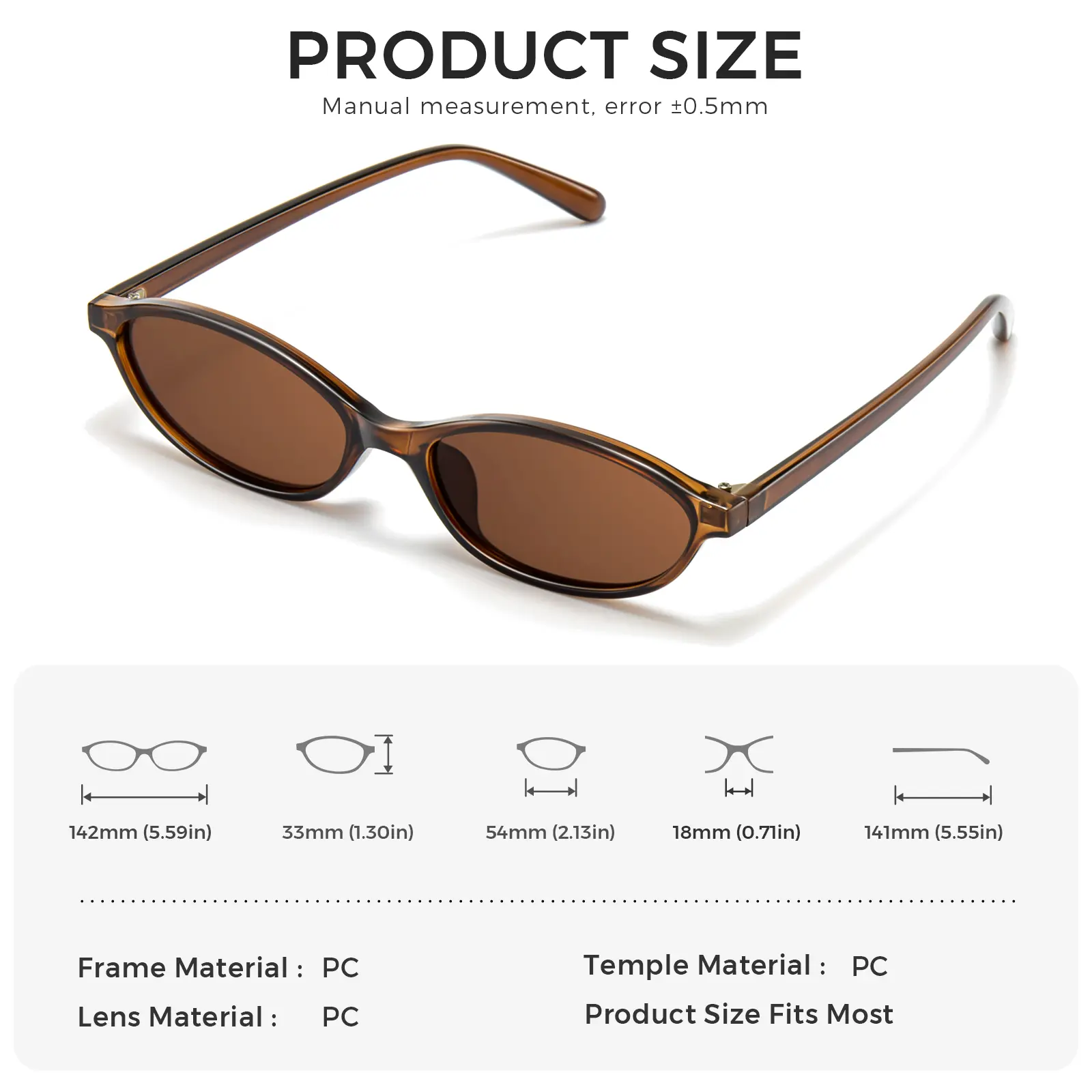 SummerVibes】SUNGAIT Retro Oval Cat Eye Sunglasses for Women 