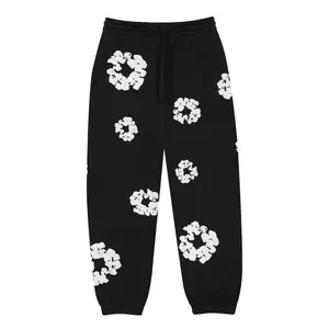 Denim Tears The Cotton Wreath Sweatpants 'Black'