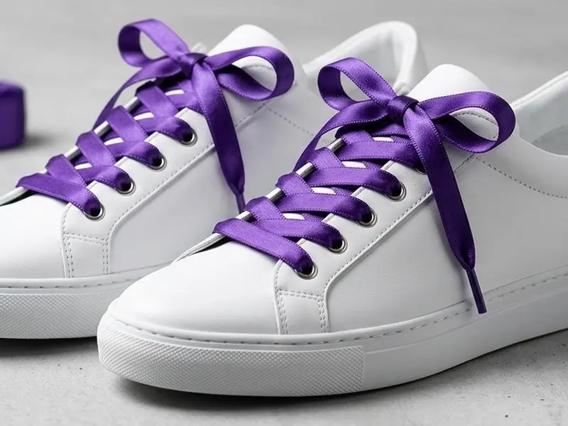 Ribbon Satin Flat Shoelaces Ribbon Satin Flat Shoelaces