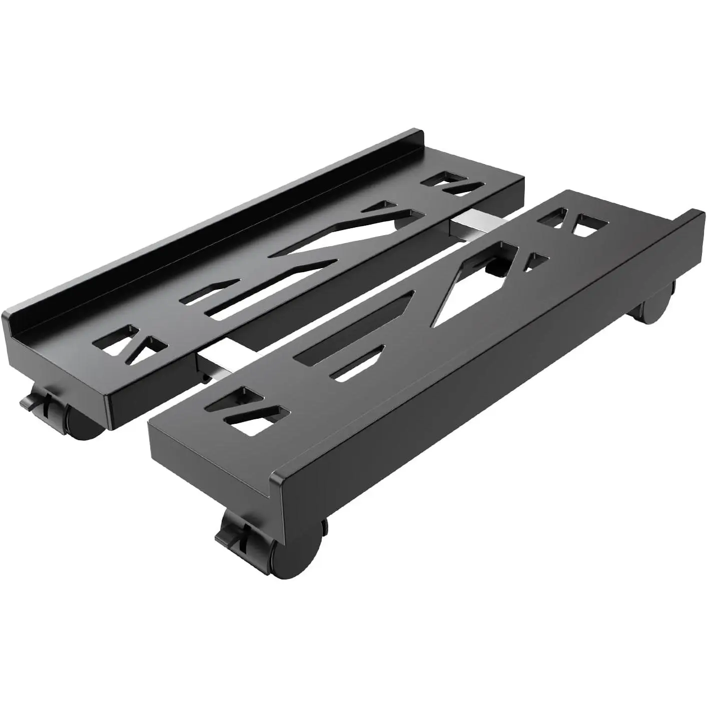 Adjustable Computer Tower Stand, Black CPU Holder for Computers & Office Equipment