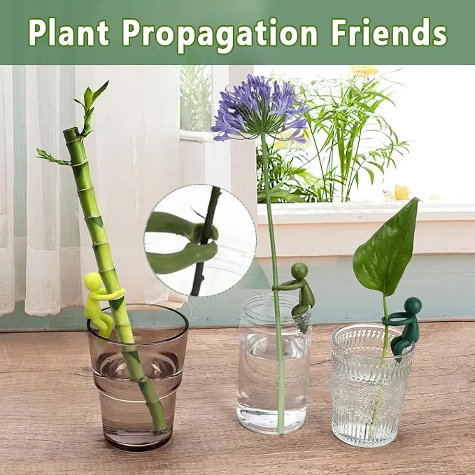 【FaddishDeal】3/6PCS Friends of plant reproduction;Leaf supports for sprouting and cutting, lovely decorations, gifts for indoor garden plant lovers, e