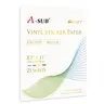 A-SUB Waterproof Glossy Vinyl Stickers Paper, 25-Sheet Inkjet Printer Compatible Office Stationery