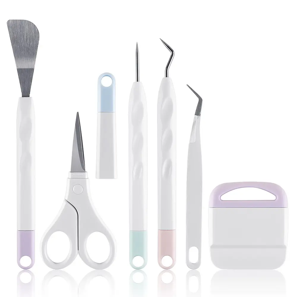6pcs/set Craft Vinyl Weeding Tools Set Scrapbook DIY Silhouette Relief Carving Tool Kit For Silhouettes Hand Tools Crafts Kit