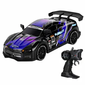 1:20 Scale 4WD RC Drift Car, High-Speed Remote Control Racing Toy with Shockproof Design & Cool Lighting Tires, USB Rechargeable Electric Vehicle, Durable All-Wheel Drive Model for Kids Family Fun & Racing Games (Ready to Run)