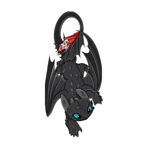 Toothless Vinyl Sticker, Night Fury Decal, Used To Stick on Laptops, Cars, Gifts for Friends, Dragon Lovers, Super Cute Chibi Style