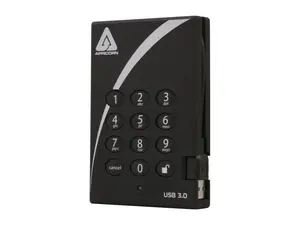 APRICORN 1TB Aegis Padlock External Hard Drive with 256-bit AES Encryption USB 3.0 Model A25-3PL256-1000 Black APRICORN 1TB Aegis Padlock External Hard Drive with 256-bit AES Encryption USB 3.0 Model A25-3PL256-1000 Black