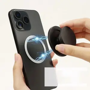 Magnetic Folding Mobile Phone Grip Holder Socket Pocket  Safe Ring Finger Expanding Stand manetic  phone  holder Smartphone Cellphone
