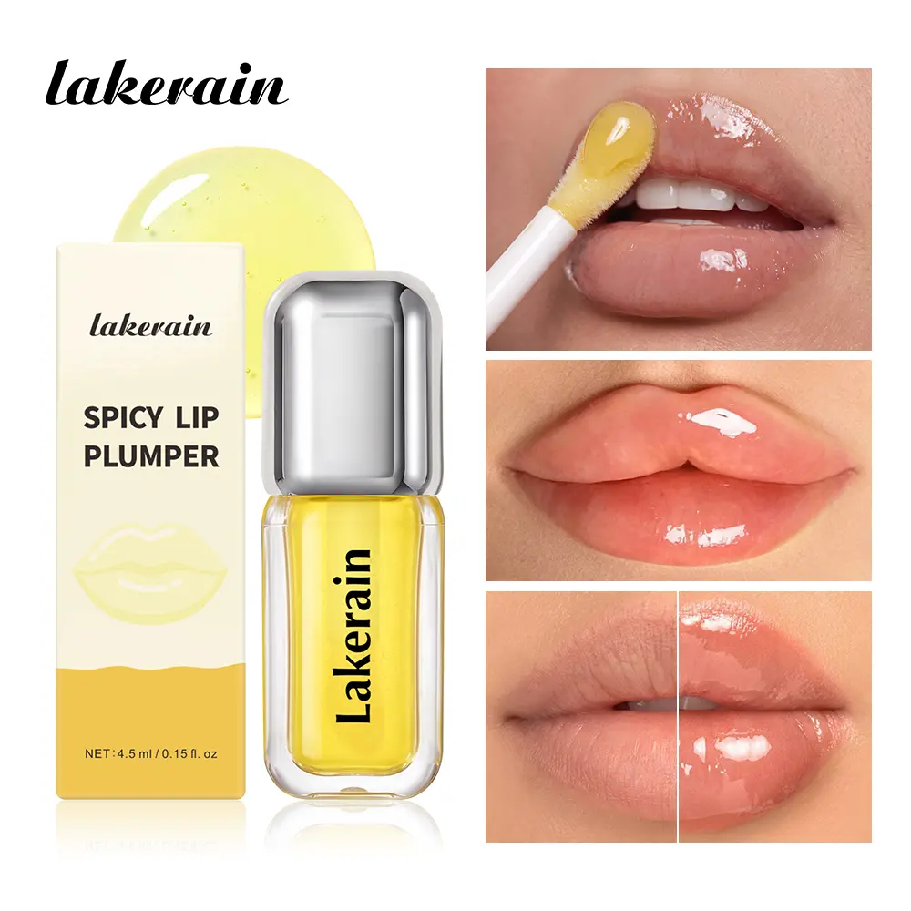 [lakerain] [NEW Shades] Spicy Lip Plumper — Fuller-Looking Lip Plumper Gloss, Non-Sticky, High-Shine Finish