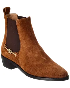 DNU PACK Ferragamo Chelsea Suede Bootie