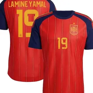 Unisex Football Lamine Yamal Spain National Team 2026 Home Replica Jersey - Red 4