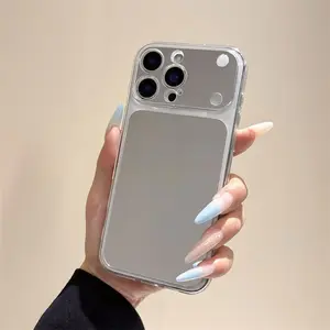 Creative Mirror Case for iPhone 11 12 13 14 15 16 Plus 17 Pro Max, Fashionable Protective Anti-Drop Durable Phone Cover, Perfect Fit for Women