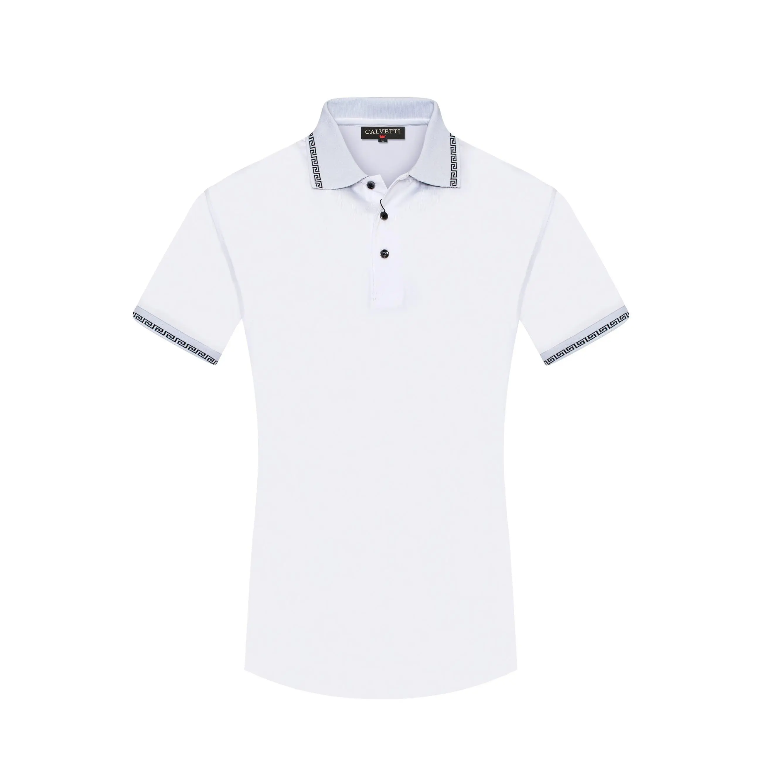 MEN'S COTTON/POLY FANCY POLO SHIRTS-CS200-222