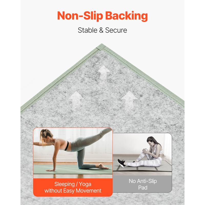 VEVOR Japanese Tatami Mat,  , King Size Foldable Japanese Tatami Mattress( Natural Rush Grass), Japanese Floor Mattress with Non-Slip Backing & Fresh Scent, Futon Mattress for Sleeping Meditation Yoga